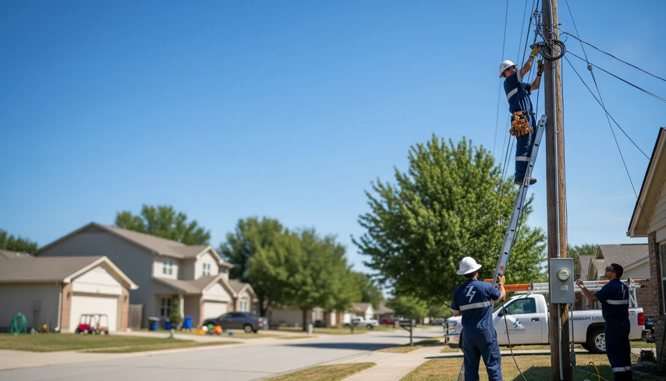 Residential electrician providing installation services in Quincy, OH
